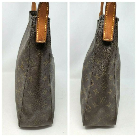Louis Vuitton Looping GM Monogram Canvas Leather Shoulder Bag Authentic MI0090 - Picture 6 of 12